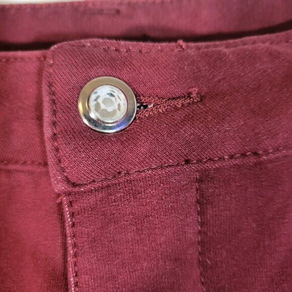 Dream Jeannes by Quacker Factory Women's Stretch Jeans Size 14 Maroon/Plum - Picture 6 of 14